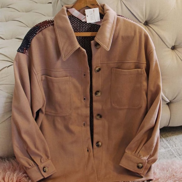 New Western Ranch Hand Sweater Knit Back Jacket Barn Coat Fall or Winter ~ Women - Picture 5 of 7